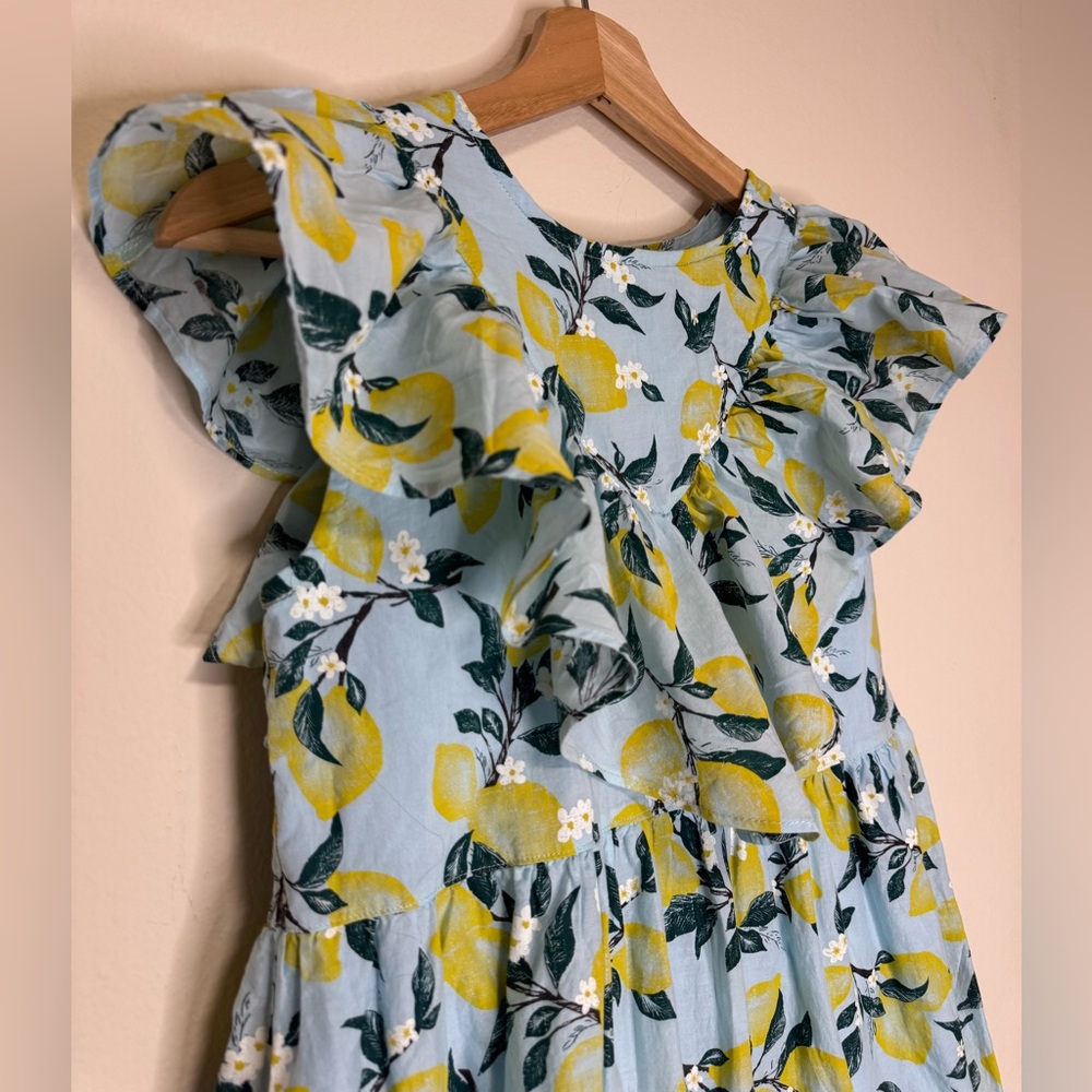 French Connection Lemon and Leaf Print Dress